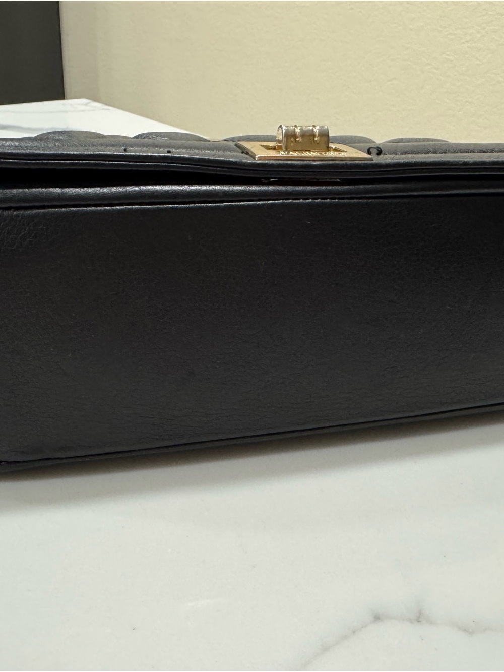 Valentino Black Quilted Shoulder Bag with Gold Hardware - Picture 3 of 8